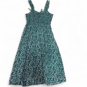 Floral Green Midi Dress
